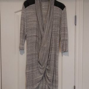 NY&C dress\tunic at long shawl collar neckline